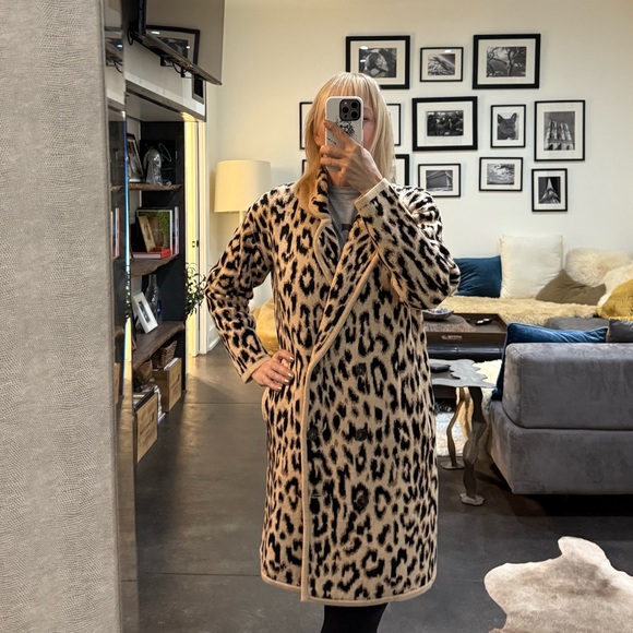 J. Crew Jackets & Blazers - J.Crew midweight sweater jacket in leopard print.